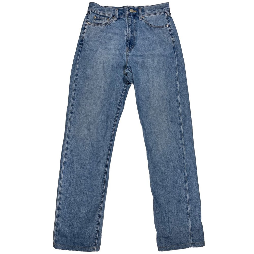 J.W.Anderson x Uniqlo Slim Straight Anchor logo jeans mens size 28x29